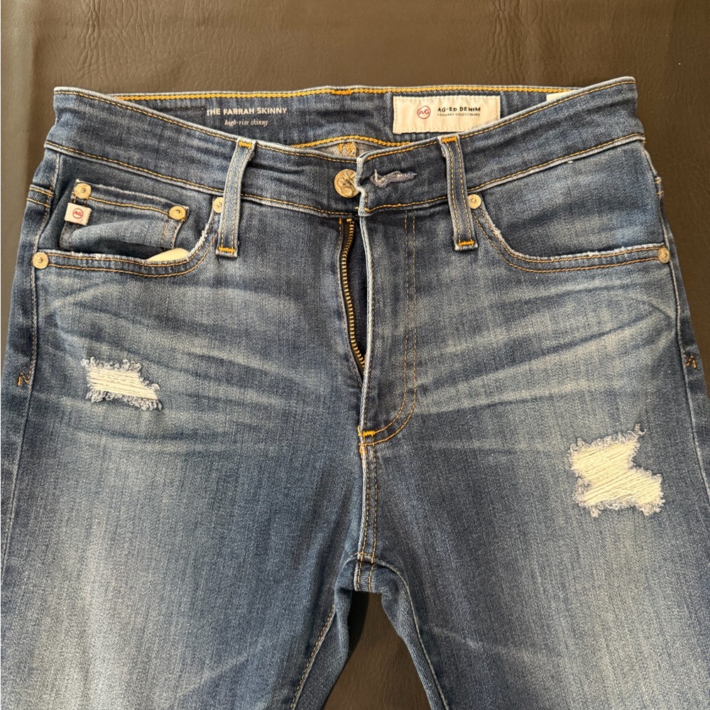 AG Adriano Goldschmied Blue Skinny Jeans